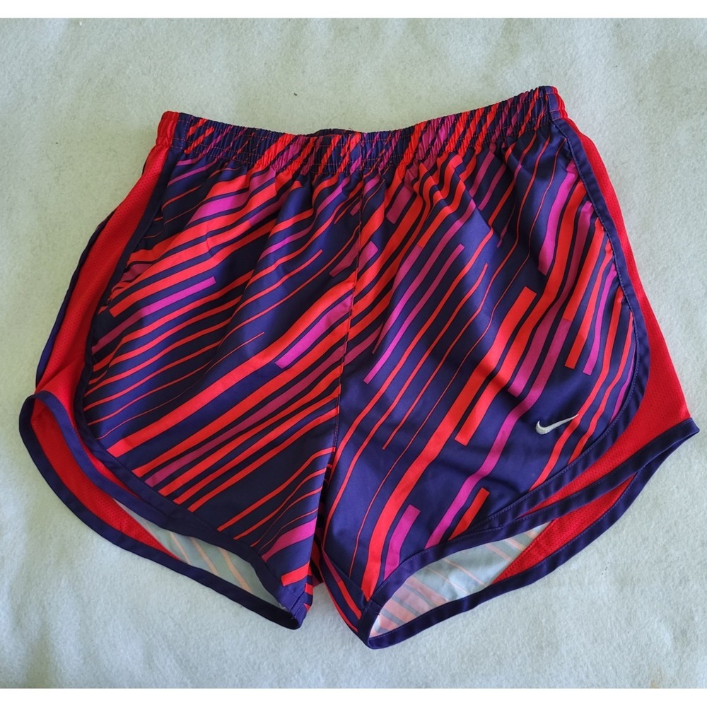 Nike Tempo Shorts Size Small Red Blue Running Women Athletic